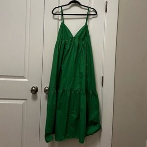 Forever 21 Vibrant Green Midi Dress